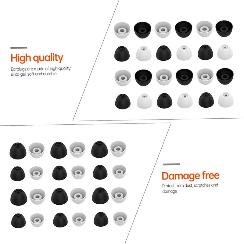 4 Pack Silicone Earbud Caps Compatible Replacement Covers Skin Friendly Protein Material - Image 5
